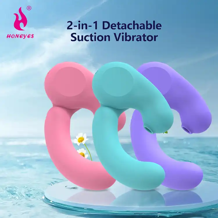 2-in-1 Detachable Suction Vibrator