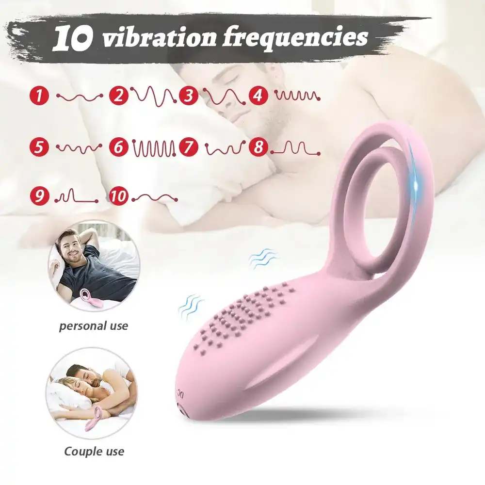 Ultra-Silent Vibrating Cock Ring